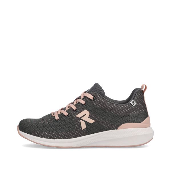 Rieker EVOLUTION Women's shoes | Style 40100 Athletic Lace-up - Grey | Free Delivery