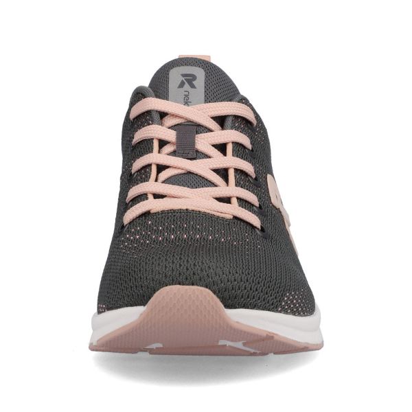 Rieker EVOLUTION Women's shoes | Style 40100 Athletic Lace-up - Grey | Free Delivery
