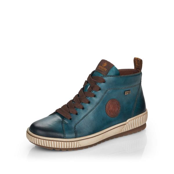 Remonte Leather Women's short boots| D0771 Ankle Boots - Blue | Free Delivery