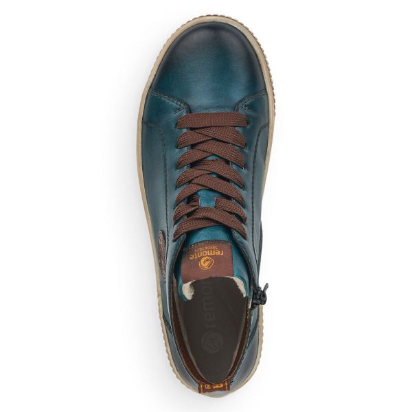 Remonte Leather Women's short boots| D0771 Ankle Boots - Blue | Free Delivery