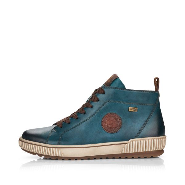 Remonte Leather Women's short boots| D0771 Ankle Boots - Blue | Free Delivery