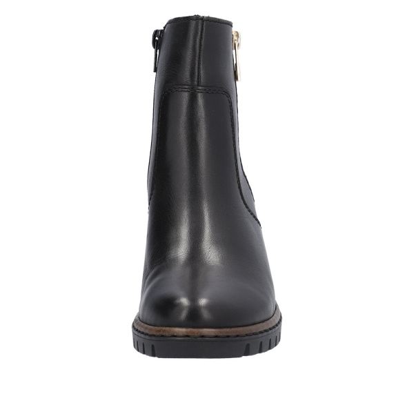 Rieker Leather Women's short boots | Y2557 Ankle Boots - Black | Free Delivery