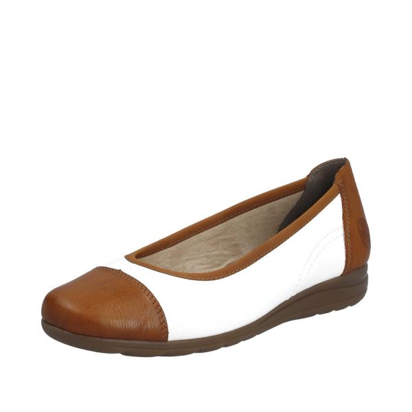 Rieker Women's shoes | Style L9351 Dress Ballerina - Brown | Free Delivery
