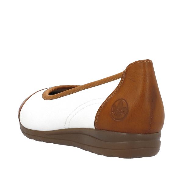 Rieker Women's shoes | Style L9351 Dress Ballerina - Brown | Free Delivery