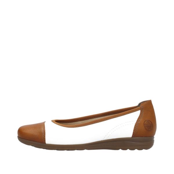 Rieker Women's shoes | Style L9351 Dress Ballerina - Brown | Free Delivery