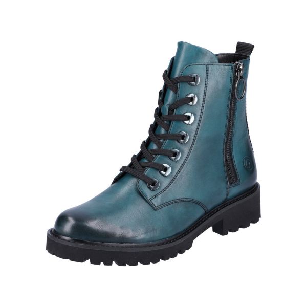 Remonte Leather Women's mid height boots| D8671 Mid-height Boots - Blue | Free Delivery