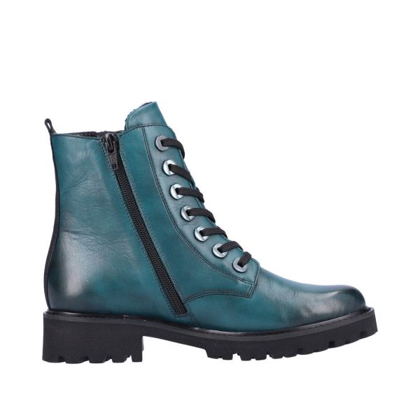 Remonte Leather Women's mid height boots| D8671 Mid-height Boots - Blue | Free Delivery