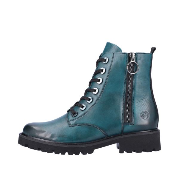 Remonte Leather Women's mid height boots| D8671 Mid-height Boots - Blue | Free Delivery
