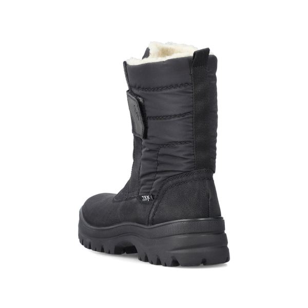 Rieker Synthetic leather Men's boots| F5484 Ankle BootsFlip Grip - Black | Free Delivery