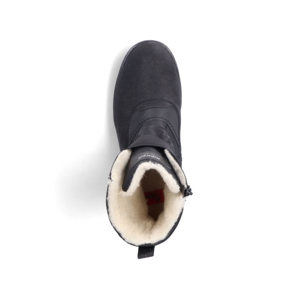 Rieker Synthetic leather Men's boots| F5484 Ankle BootsFlip Grip - Black | Free Delivery