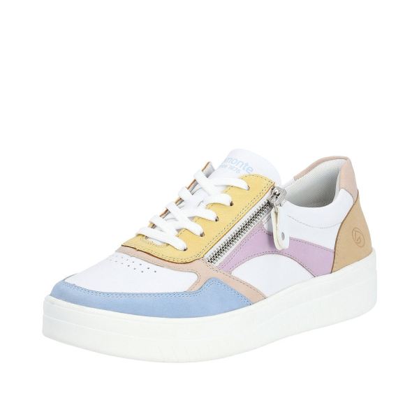 Remonte Women's shoes | Style D0J01 Athletic Lace-up with zip - Blue | Free Delivery