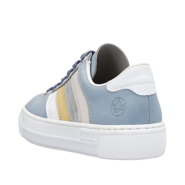 Rieker Women's shoes | Style L8802 Athletic Lace-up - Blue Combination | Free Delivery