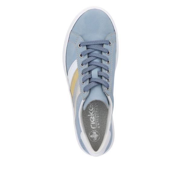 Rieker Women's shoes | Style L8802 Athletic Lace-up - Blue Combination | Free Delivery