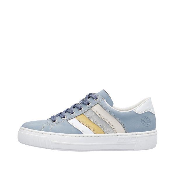 Rieker Women's shoes | Style L8802 Athletic Lace-up - Blue Combination | Free Delivery