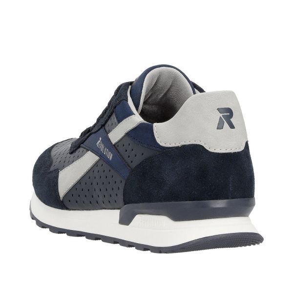 Rieker EVOLUTION Men's shoes | Style U0302 Athletic Lace-up - Blue | Free Delivery