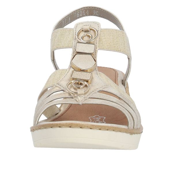 Remonte Women's sandals | Style R6264 Dress Sandal - Gold | Free Delivery