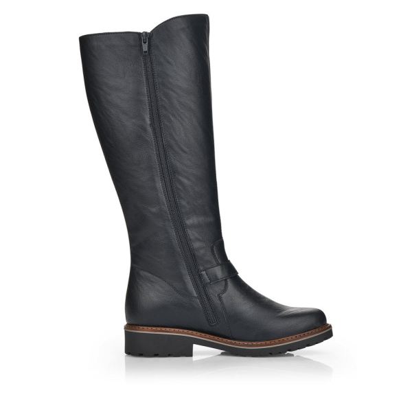 Remonte Synthetic leather Women's Tall Boots| R6590 Tall Boots - Black | Free Delivery