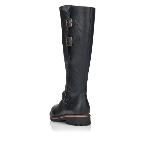 Remonte Synthetic leather Women's Tall Boots| R6590 Tall Boots - Black | Free Delivery