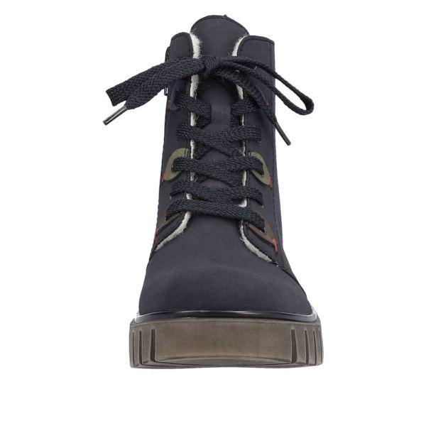 Rieker Synthetic Material Women's short boots| Y3401 Ankle Boots - Blue | Free Delivery