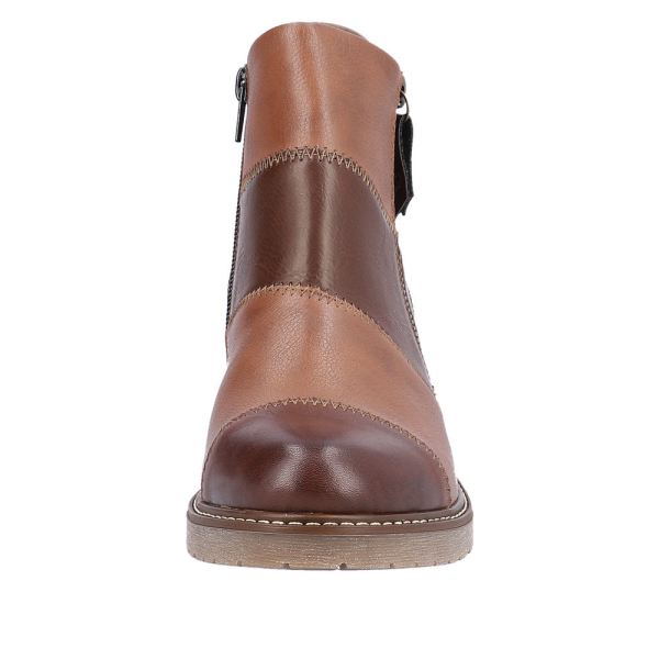 Remonte Leather Women's mid height boots| D1A75 Mid-height Boots - Brown | Free Delivery