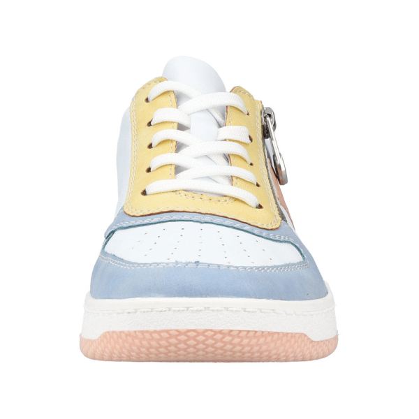 Rieker Women's shoes | Style M5520 Athletic Lace-up with zip - White Combination | Free Delivery