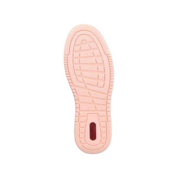Rieker Women's shoes | Style M5520 Athletic Lace-up with zip - White Combination | Free Delivery