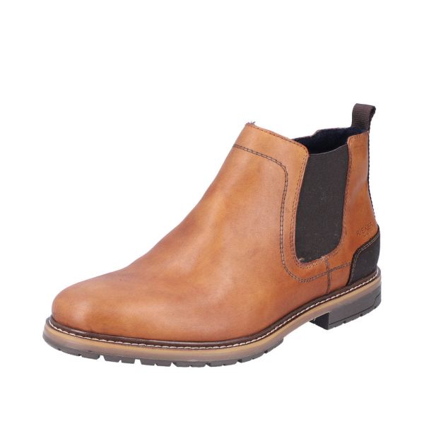 Rieker Leather Men's Boots| 13751 Ankle Boots - Orange | Free Delivery