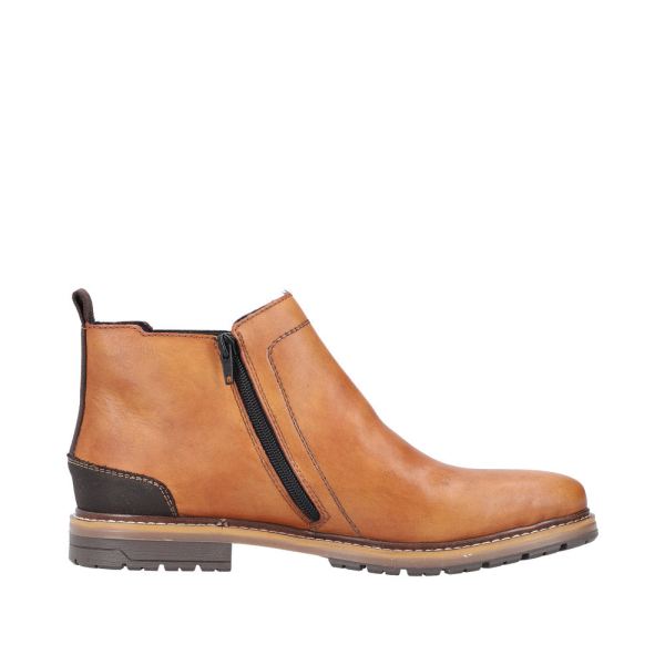 Rieker Leather Men's Boots| 13751 Ankle Boots - Orange | Free Delivery