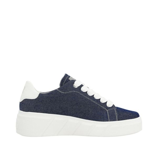 Rieker EVOLUTION Women's shoes | Style W0501 Athletic Lace-up - Blue | Free Delivery