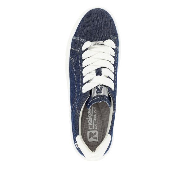 Rieker EVOLUTION Women's shoes | Style W0501 Athletic Lace-up - Blue | Free Delivery