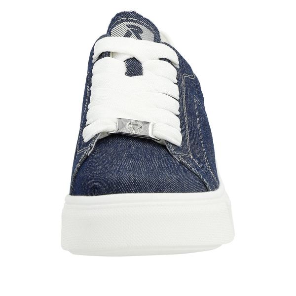 Rieker EVOLUTION Women's shoes | Style W0501 Athletic Lace-up - Blue | Free Delivery