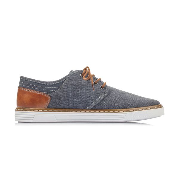 Rieker Men's shoes | Style B4949 Casual Lace-up - Blue | Free Delivery