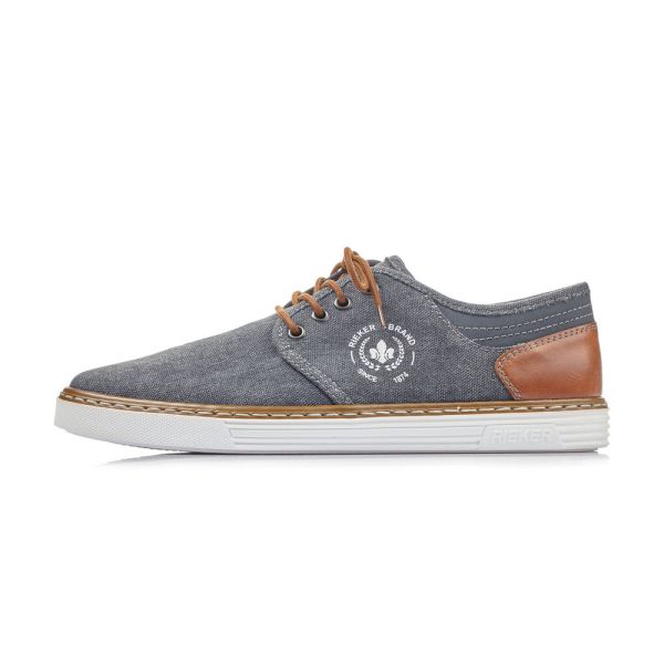Rieker Men's shoes | Style B4949 Casual Lace-up - Blue | Free Delivery