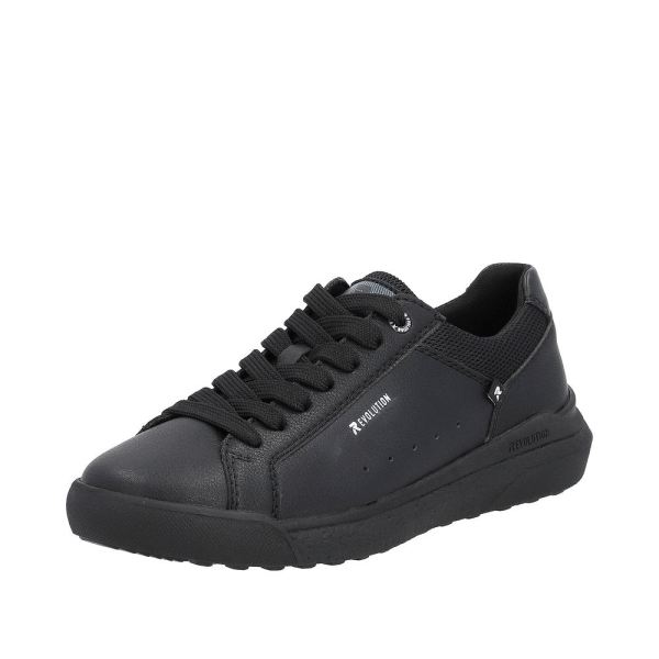 Rieker EVOLUTION Women's shoes | Style W1100 Athletic Lace-up - Black | Free Delivery