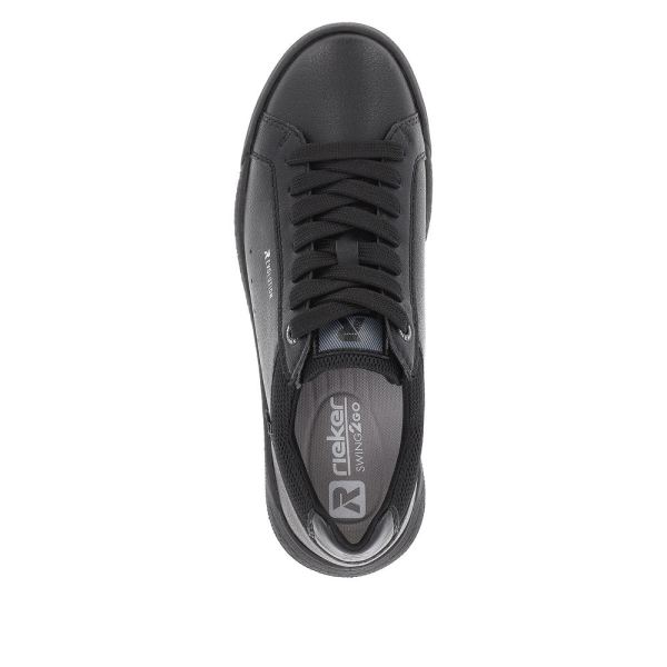 Rieker EVOLUTION Women's shoes | Style W1100 Athletic Lace-up - Black | Free Delivery