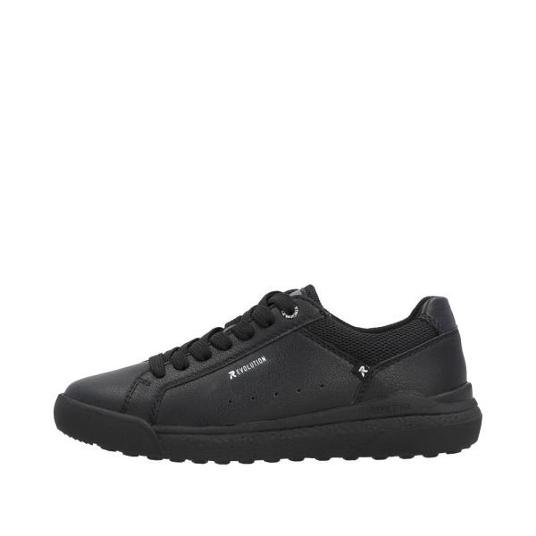 Rieker EVOLUTION Women's shoes | Style W1100 Athletic Lace-up - Black | Free Delivery
