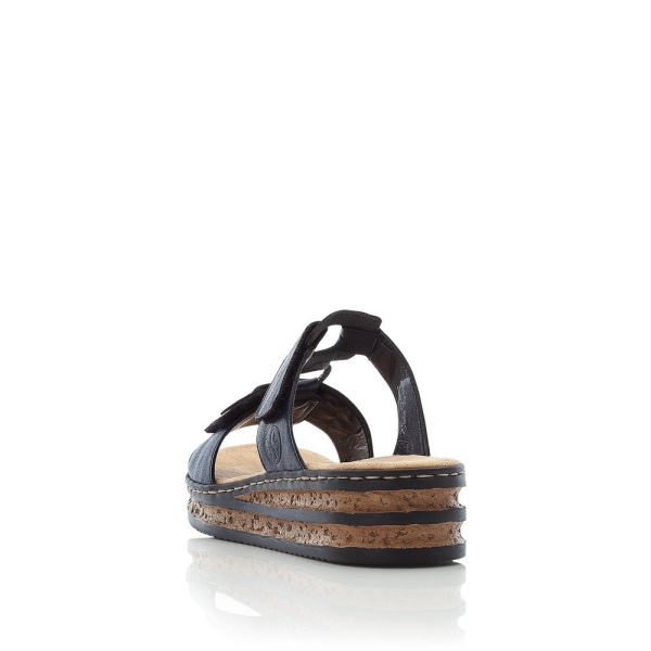 Rieker Women's sandals | Style 62936 Casual Mule - Blue | Free Delivery