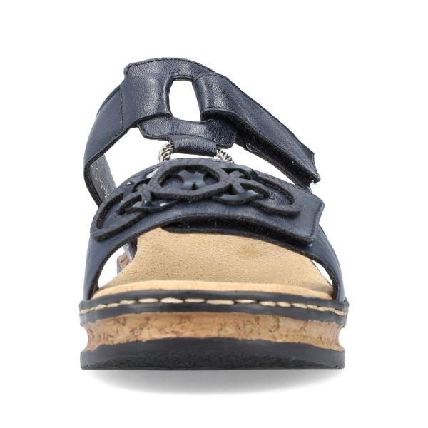 Rieker Women's sandals | Style 62936 Casual Mule - Blue | Free Delivery