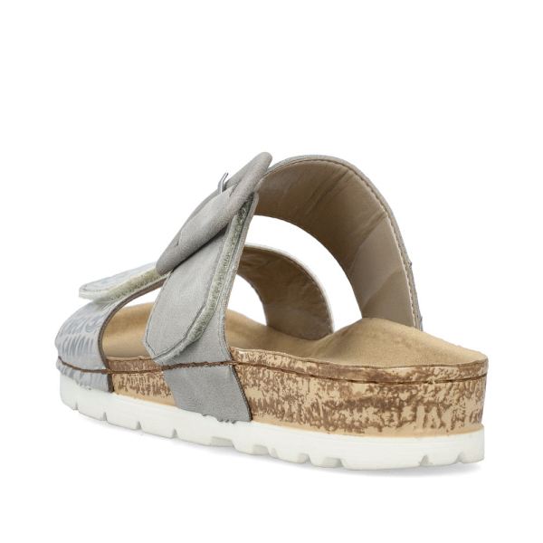 Rieker Women's sandals | Style 69881 Casual Mule - Grey | Free Delivery