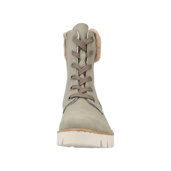 Rieker Synthetic Material Women's short boots| X5718 Ankle Boots - Green | Free Delivery