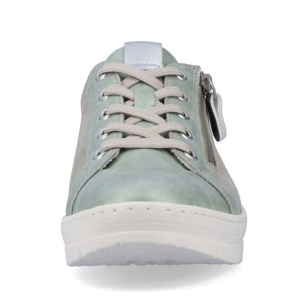 Remonte Women's shoes | Style D5821 Casual Lace-up with zip - Green Combination | Free Delivery