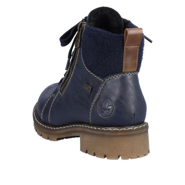 Rieker Synthetic Material Women's short boots| Y9105 Ankle Boots - Blue | Free Delivery