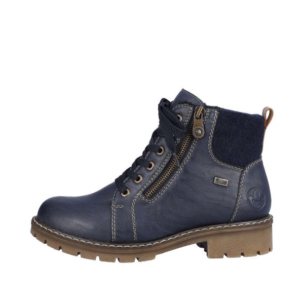 Rieker Synthetic Material Women's short boots| Y9105 Ankle Boots - Blue | Free Delivery