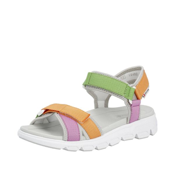 Rieker EVOLUTION Women's sandals | Style V8401 Athletic Trekking - Multi | Free Delivery