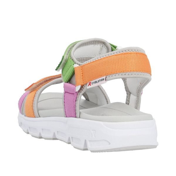 Rieker EVOLUTION Women's sandals | Style V8401 Athletic Trekking - Multi | Free Delivery