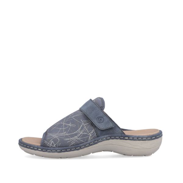 Remonte Women's sandals | Style D7664 Casual Mule - Blue Combination | Free Delivery