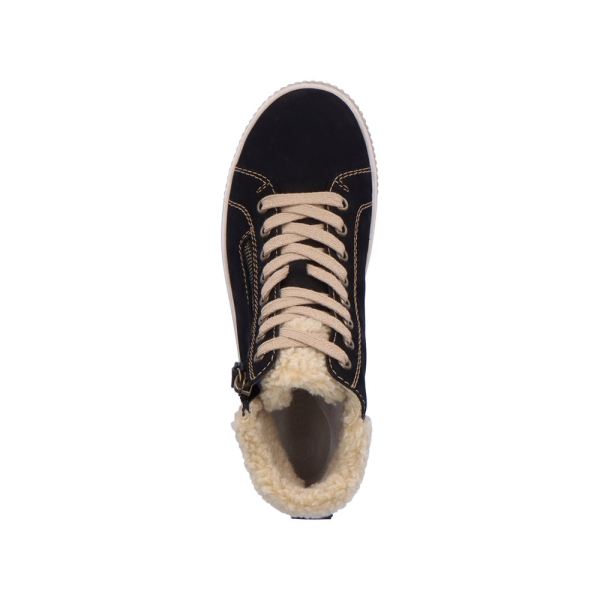 Remonte Suede leather Women's mid height boots | D0770-02 Ankle Boots - Black Combination | Free Delivery