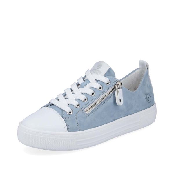 Remonte Women's shoes | Style D0917 Casual Lace-up with zip - Blue Combination | Free Delivery