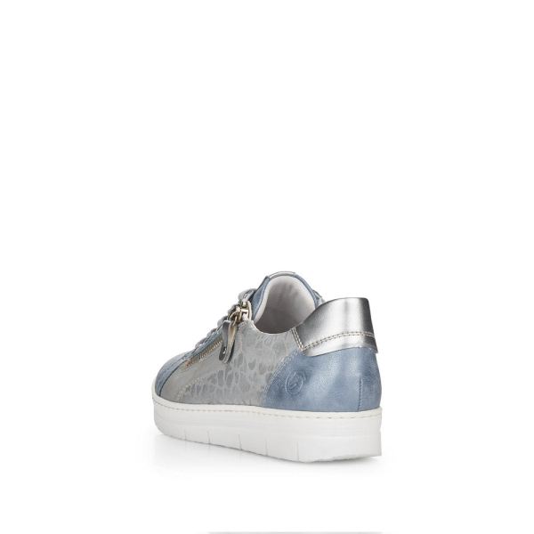 Remonte Women's shoes | Style D5821 Casual Lace-up with zip - Blue Combination | Free Delivery