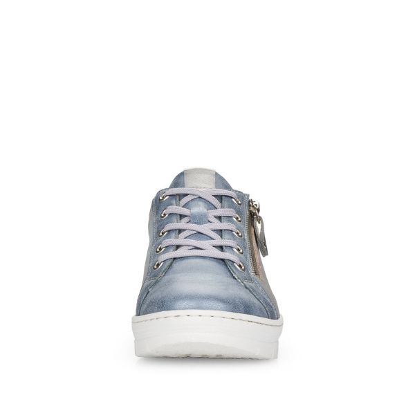 Remonte Women's shoes | Style D5821 Casual Lace-up with zip - Blue Combination | Free Delivery